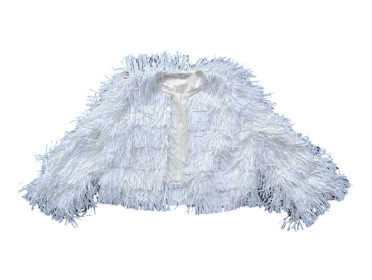 Rock the Party: Why our Tinsel Fringe Jacket is the Perfect Fun Accessory for Bachelorette Parties